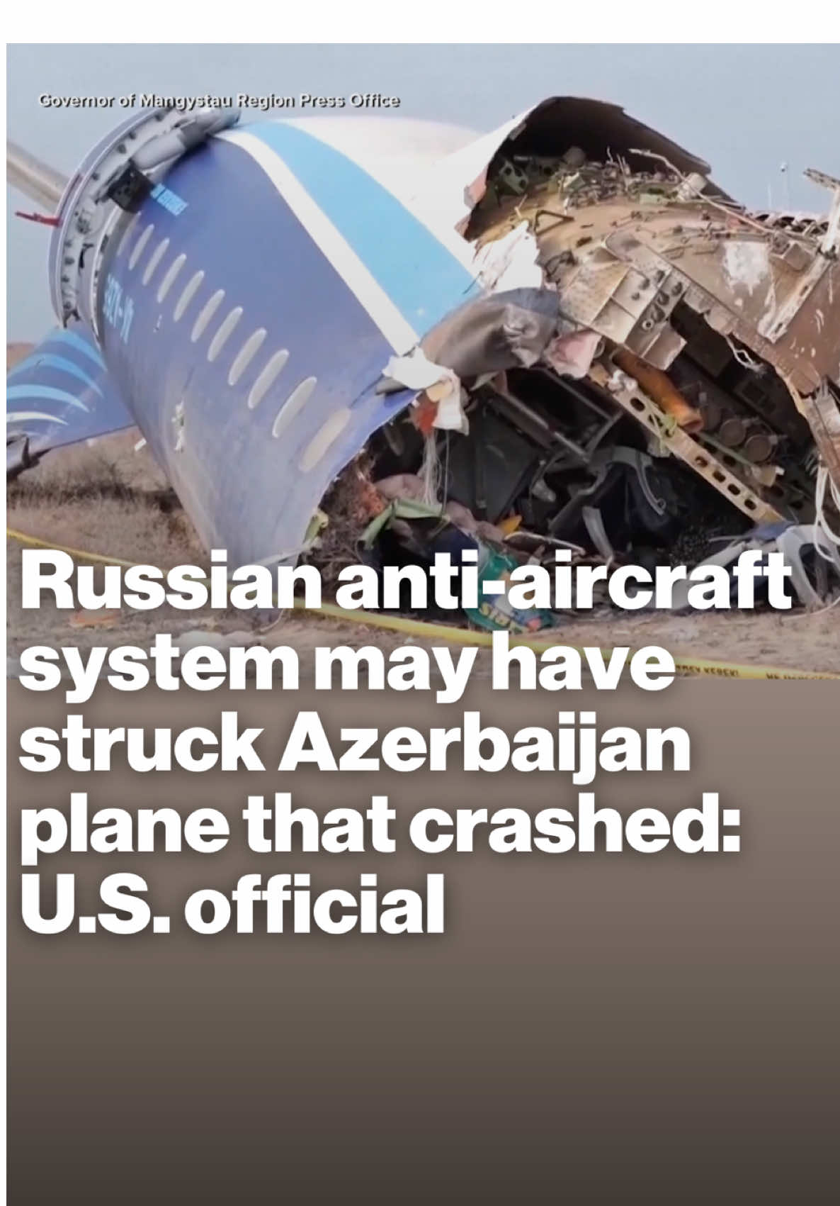 A U.S. official tells ABC News a Russian anti-aircraft system might be responsible for the plane crash in Kazakhstan that killed at least 38 passengers.  ABC News' Ines de La Cuetara spoke with a plane survivor: 