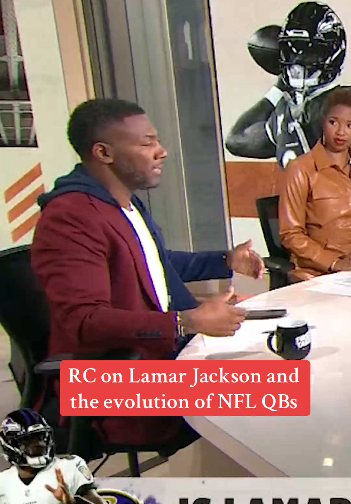 Ryan Clark speaks on why #LamarJackson needs a chip to continue the evolution of #NFL QBs ✍️ #Ravens #QB #quarterback