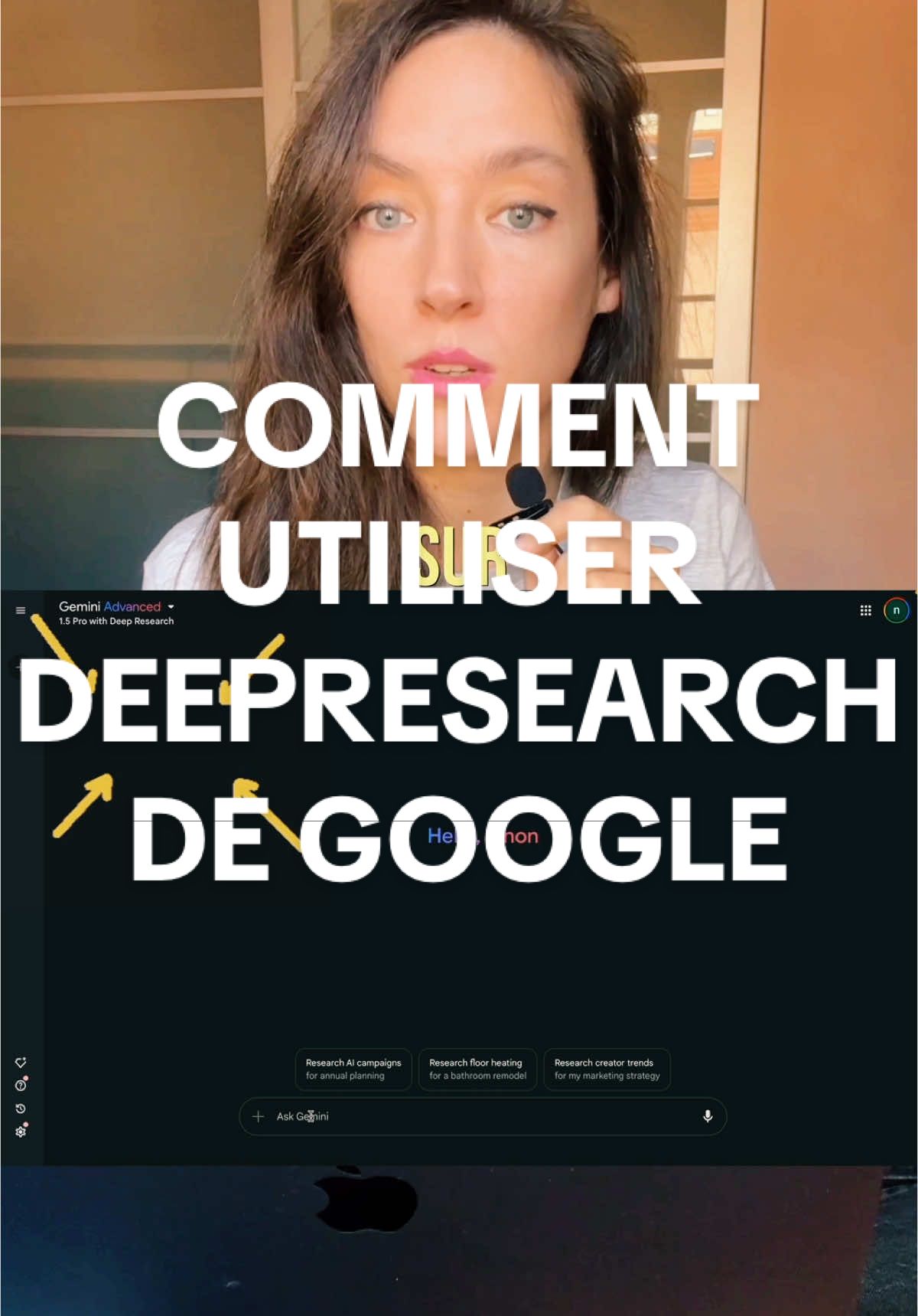 Replying to @Mouhreo comment utiliser Deepresearch de Gemini ? #gemini #google #ai #ia #intelligenceartificielle #chatgpt #deepresearch