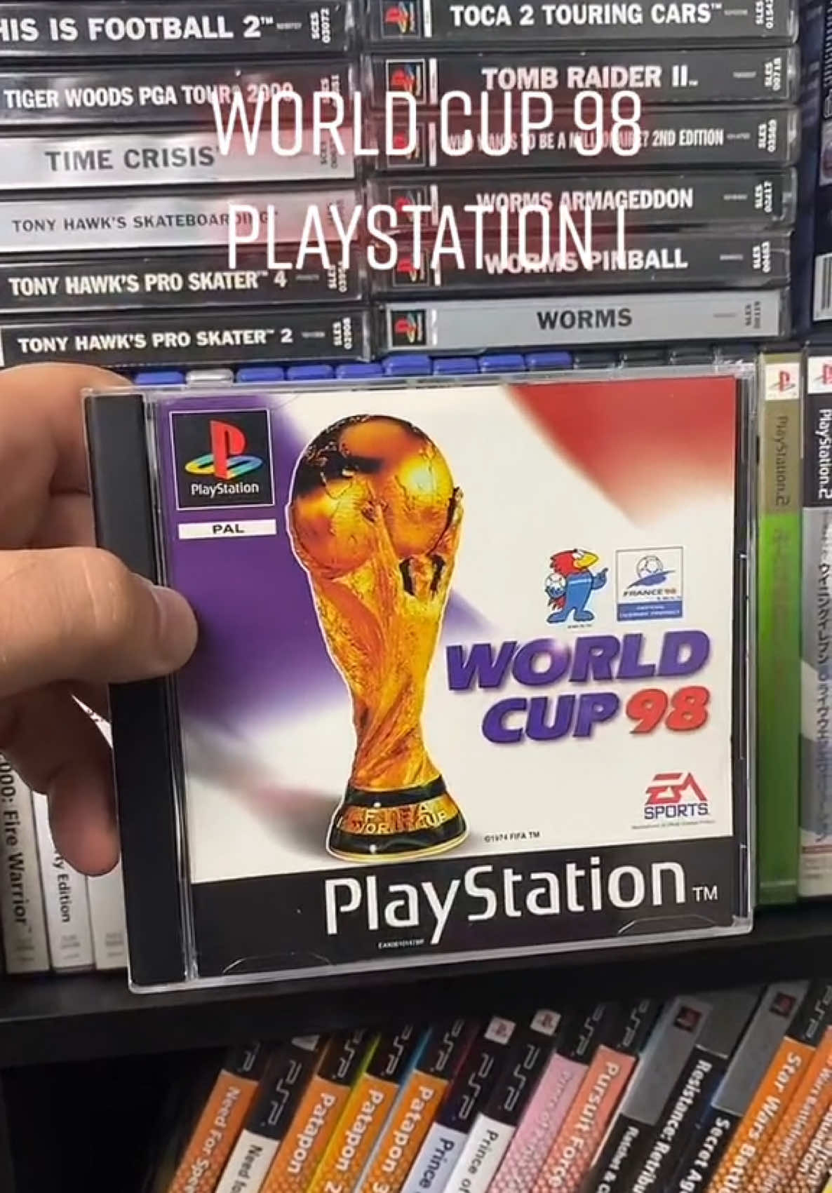 World Cup 98 on PlayStation 1 ⚽️🏆🏟️ #fifa #worldcup #easports #football #Soccer #sport #psx #psone #ps1 #playstation #worldcup98 #memoryunlocked #nostaglia #retrogaming