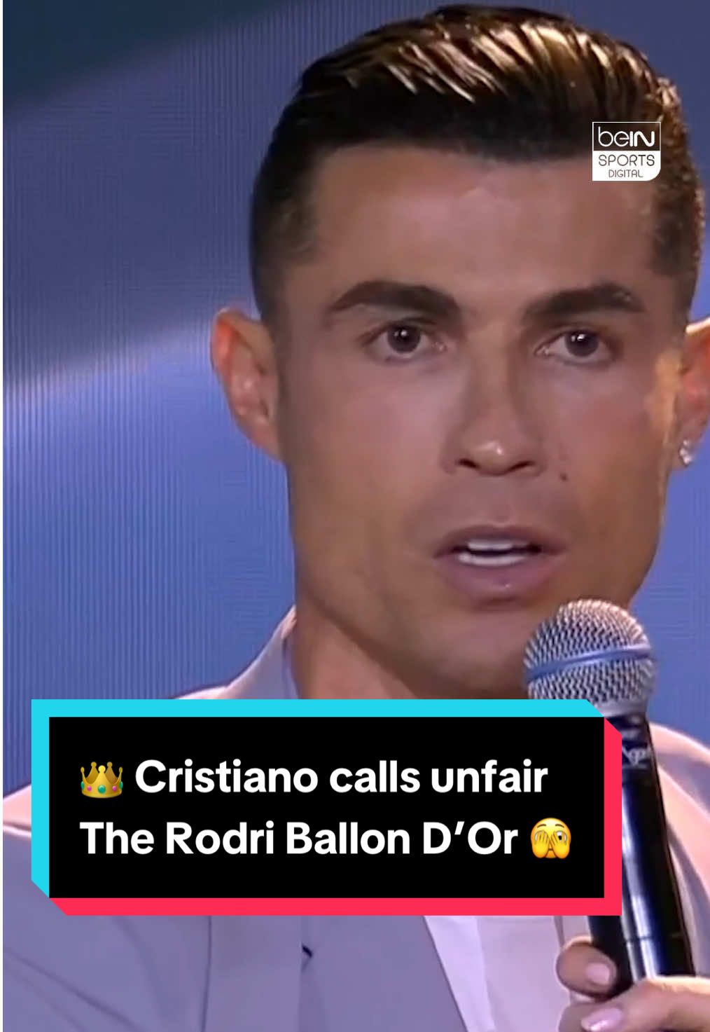 🫣 Cristiano Ronaldo held nothing back 🗣️ calling the Ballon d'Or award to Rodri 🏆 