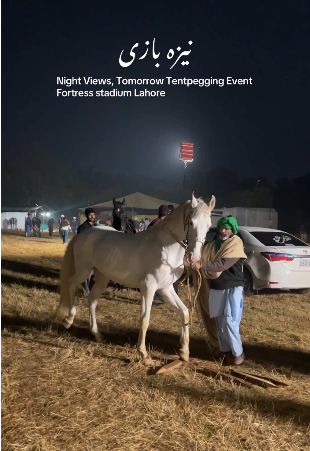 Night Views, Tomorrow Tentpegging Event Fortress stadium Lahore ❤️ #punjab #punjablife #view #horse #horseriding #horsepower #horselover #unfreezemyacount #hassanphotographyfilms 