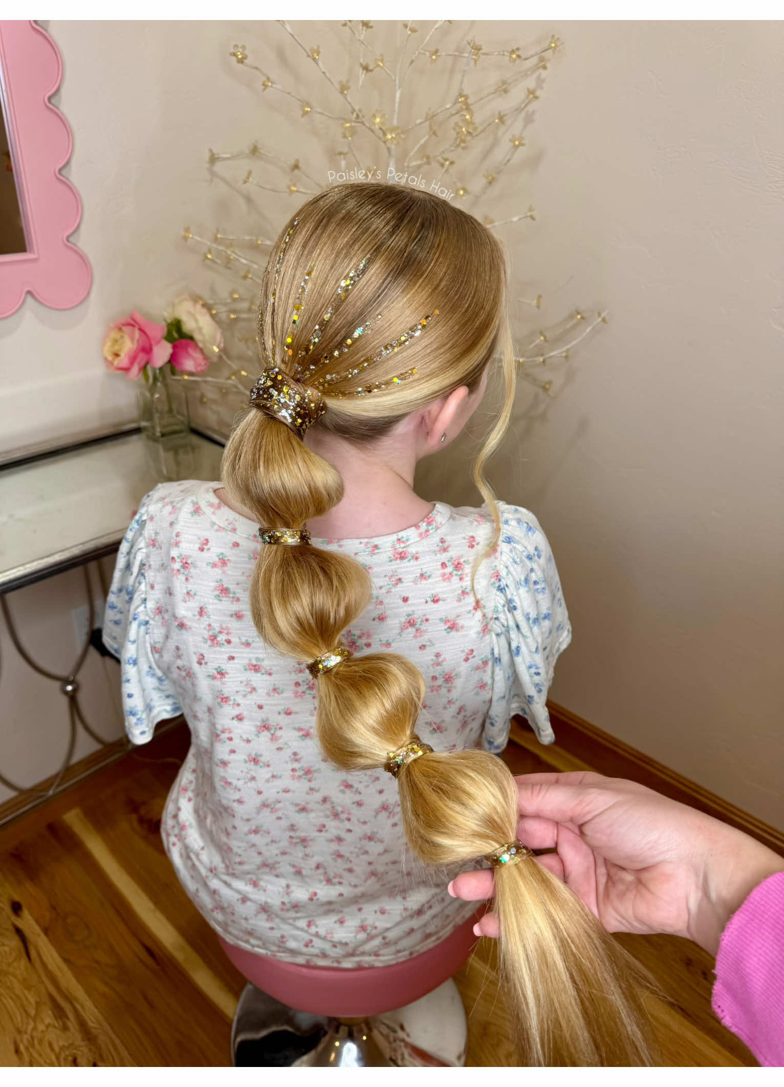 Obsessing over this glitter bubble braid! So fun for New Year’s! 🪩✨ All our favorite hair tools and accessories are linked in my bio under LTK! ##kidshairstyles##hairtutorial##girlshairstyle##hairtok##braids##hairstyleideas##healthyhair##longhair##hairinspo##relatable##haireducation##hairoftheday##hair##easyhairstyle##blonde##hairtips##schoolhairstyles##hairdo##hairvideos##glitter##gold##hairgoals##hairaccessories##hotd##hairstyle ##newyear##holidayhair##hairhack##hack##newyear2025 