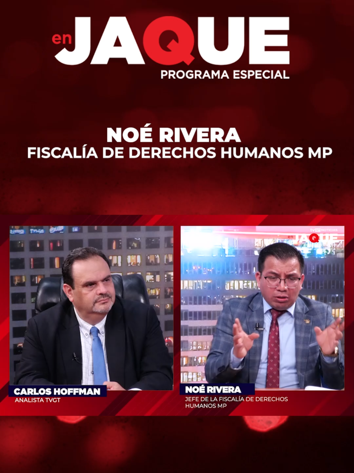 En Jaque scon Noe Rivera Fiscalia Derechos Humanos MP #Guatemala #Guate #GT #Gobierno #Semilla #Bernardo #Arevalo #Viral #Parati #PartiGT