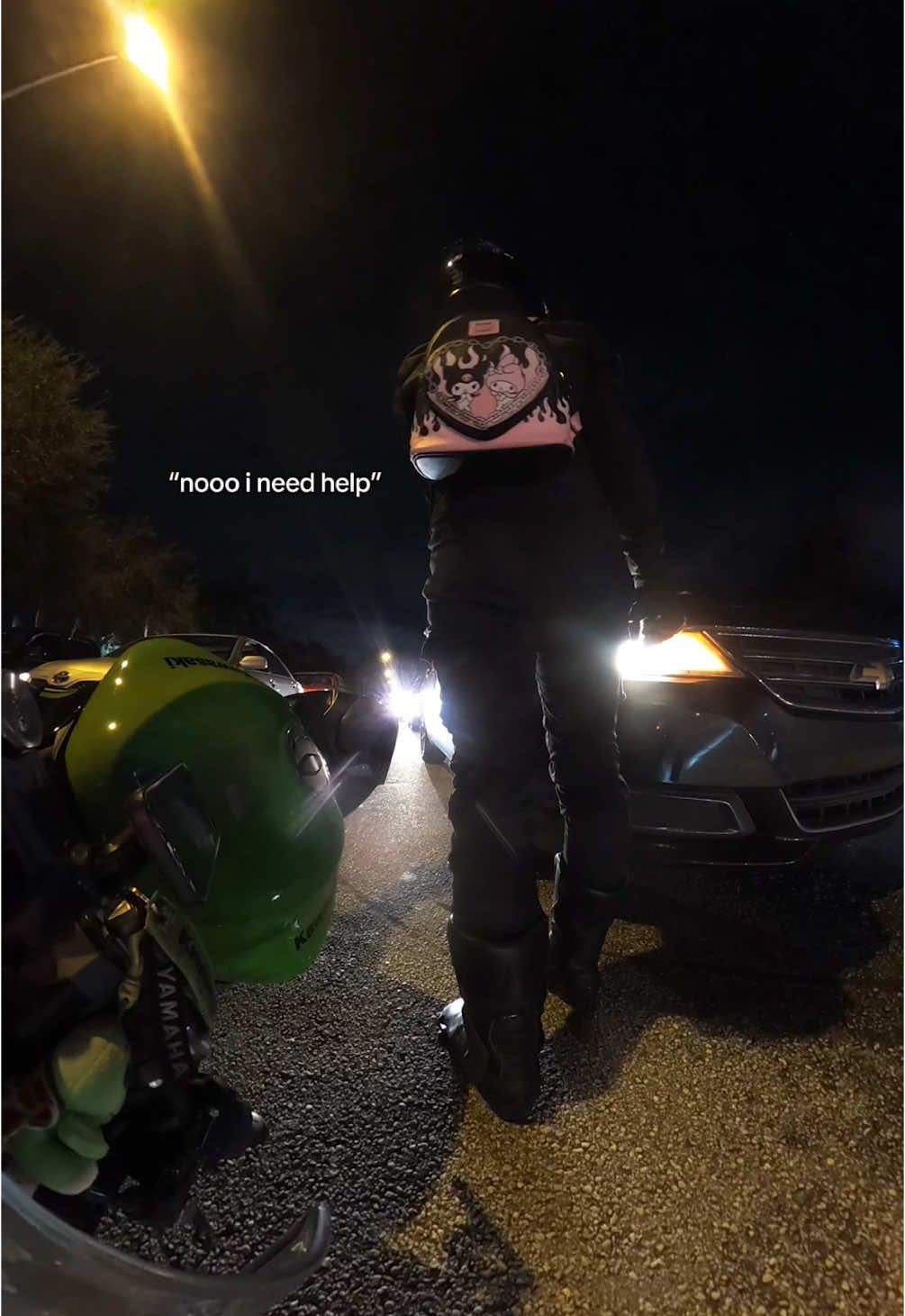 lmao before yall start doggin on me in the comments, the heel of my boot got caught on the peg😔 things happen though! im okay and the bike is okay, the frame sliders saved it. s/o to this kind person for helping me 💚  #bikergirl #biketok #bikersoftiktok #motogirl #motorcycle #kawasakininja #zx6r #636 #fail #crash #trending #foryoupage #fyp #fypシ 