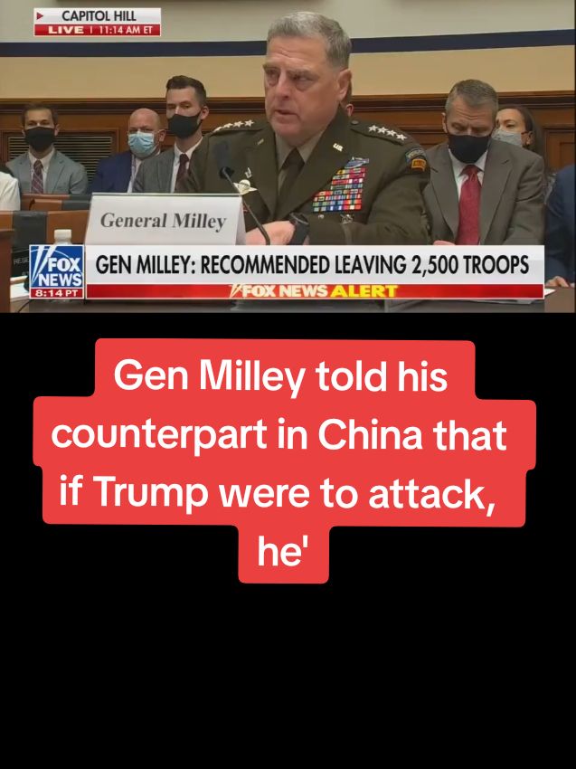 Did #GenMilley committed tre.son when he told his counterpart in #China that if #Trump were to attack, he'd let them know ahead of time 