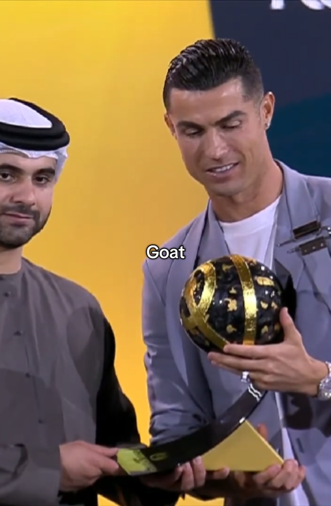 Cristiano Ronaldo top goal scorer of all Time #cristianoronaldo #globesoccerawards #cr7 