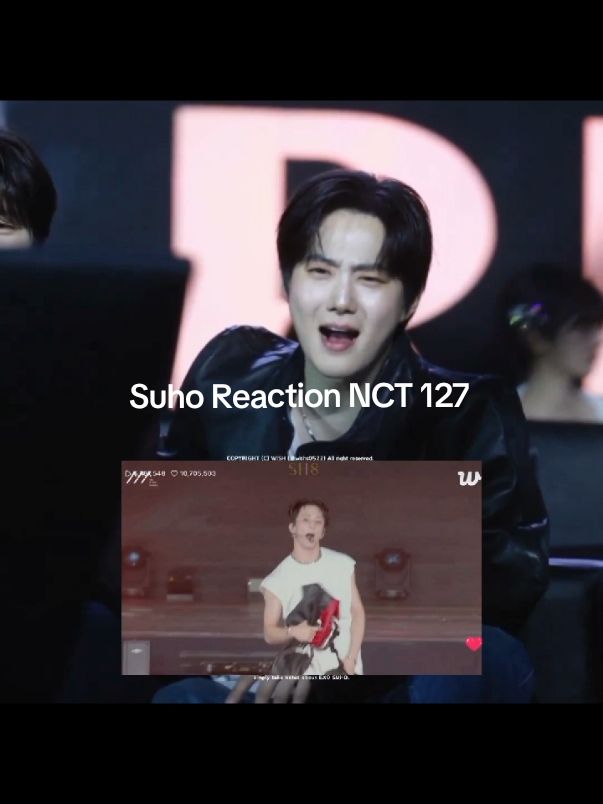 Suho Reaction NCT 127, gemes banget reaction nya🥰❤️‍🔥 #suho #nct #kpopfyp #fyp #kpop #aaa2024 #factcheck #reaction #exo 