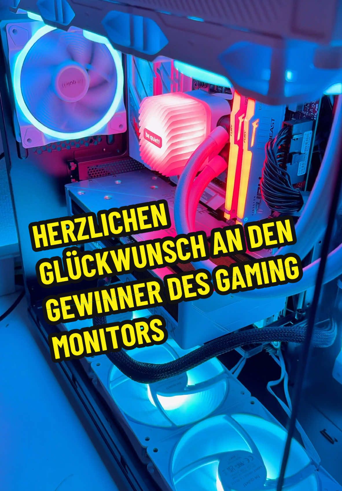 Glückwunsch an den Gewinner des Gaming Monitors 🙌🎊 #gaming #GamingSetup #giveaway #tech 