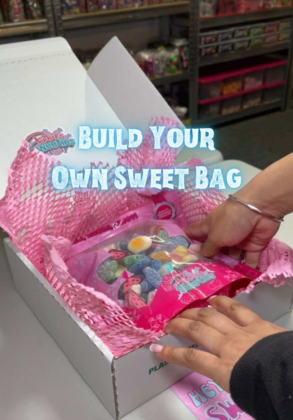 Better than those pick n’mix sweets found in your local supermarket… 🫢 Pinks did you know that we have a whole ‘Build Your Own’ section on the website where you can pick your own sweet gummies and bag size!  Link in bio OR www.PinkiesSweeties.com to shop all things sweet! 🍬 #onlinecandystore #pinkiessweeties 