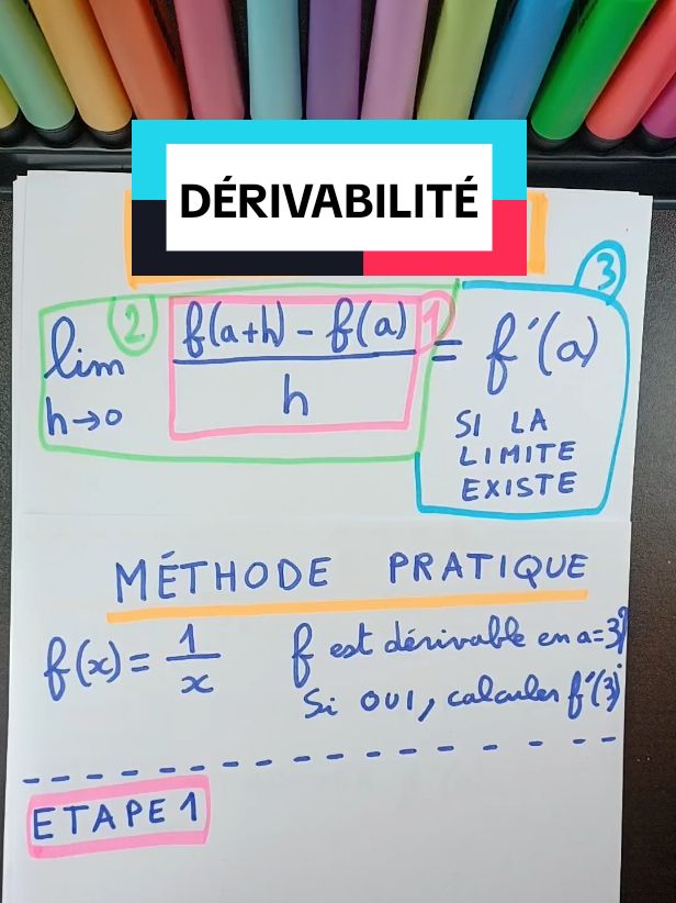 📚 Une des questions les moins claires en Première Spé Maths! Apprenez à justifier la DÉRIVABILITÉ d'une fonction en un point rapidement et facilement ! #Brevet2025 #Bac2025 #Maths #Révision #TikTokEducation #Équations #ExamPreparation #Éducation #Mathématiques #Étudiant #SchoolTips #LearnOnTikTok 