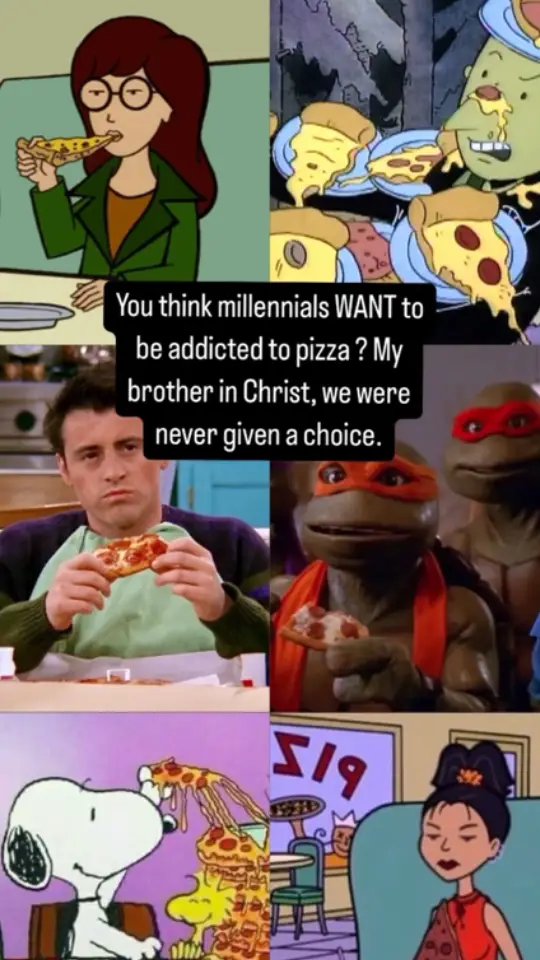 #girlblog #daria #millennials #pizza #tmnt #friends #doug #nicktoons 