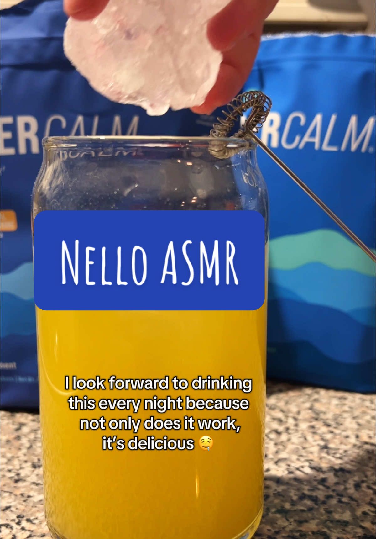 Nello ASMR 🤤😴 #nellosupercalm #tiktokshopyearenddeals #magnesium #nello #drinknello #asmr #tiktokshopendofyeardeals ##ashwagandha##mood##tiktokshoplastchance