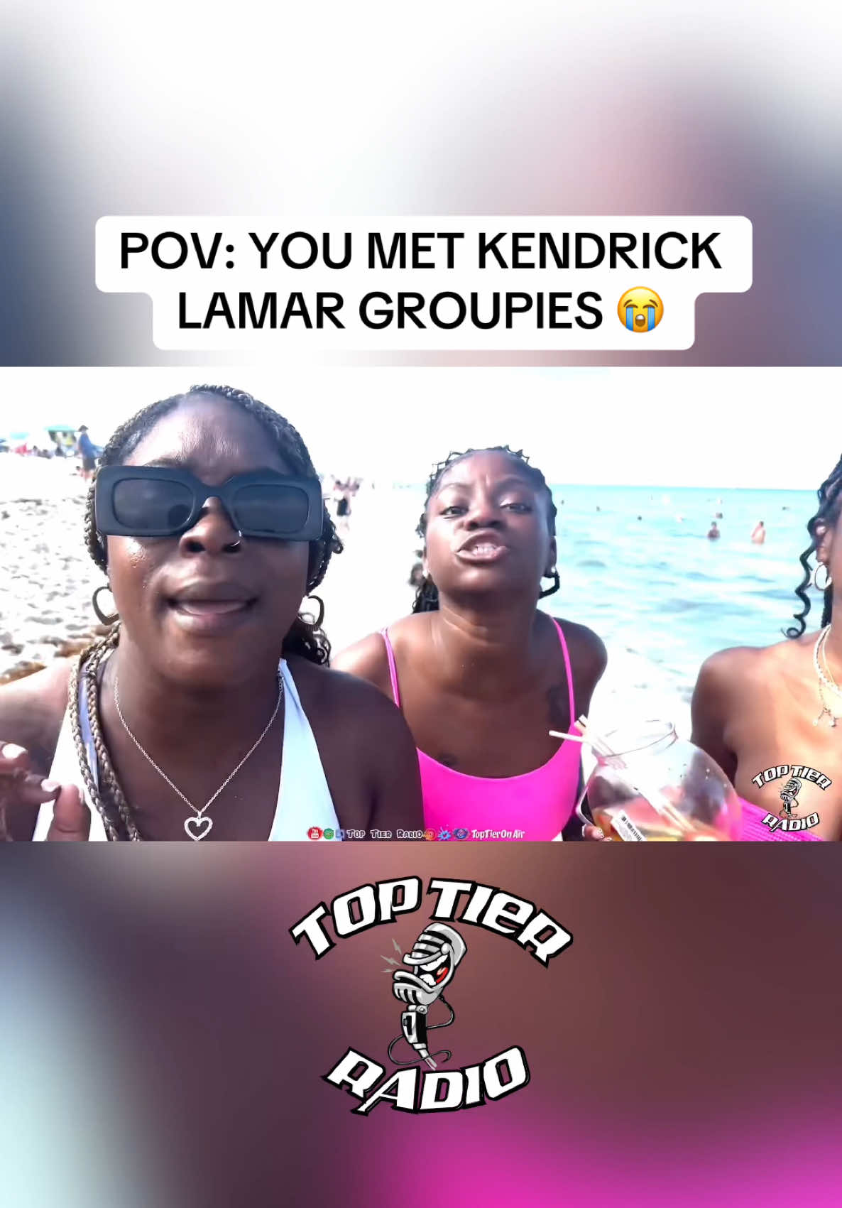 BBL DRIZZY!😭 #fyp #foryou #trending #viral #publicinterview #explore #miami #miamibeach #southbeach #florida #kendricklamar #drake #raptok #hiphop #meme #funnytiktok #bbl #bbldrizzy #fan #beach #rizz #youtube #clips #bestmoments #toptierradio #college #blowthisuptiktok #BlackTikTok #madness #influencer #baddies #outside #irl #springbreak