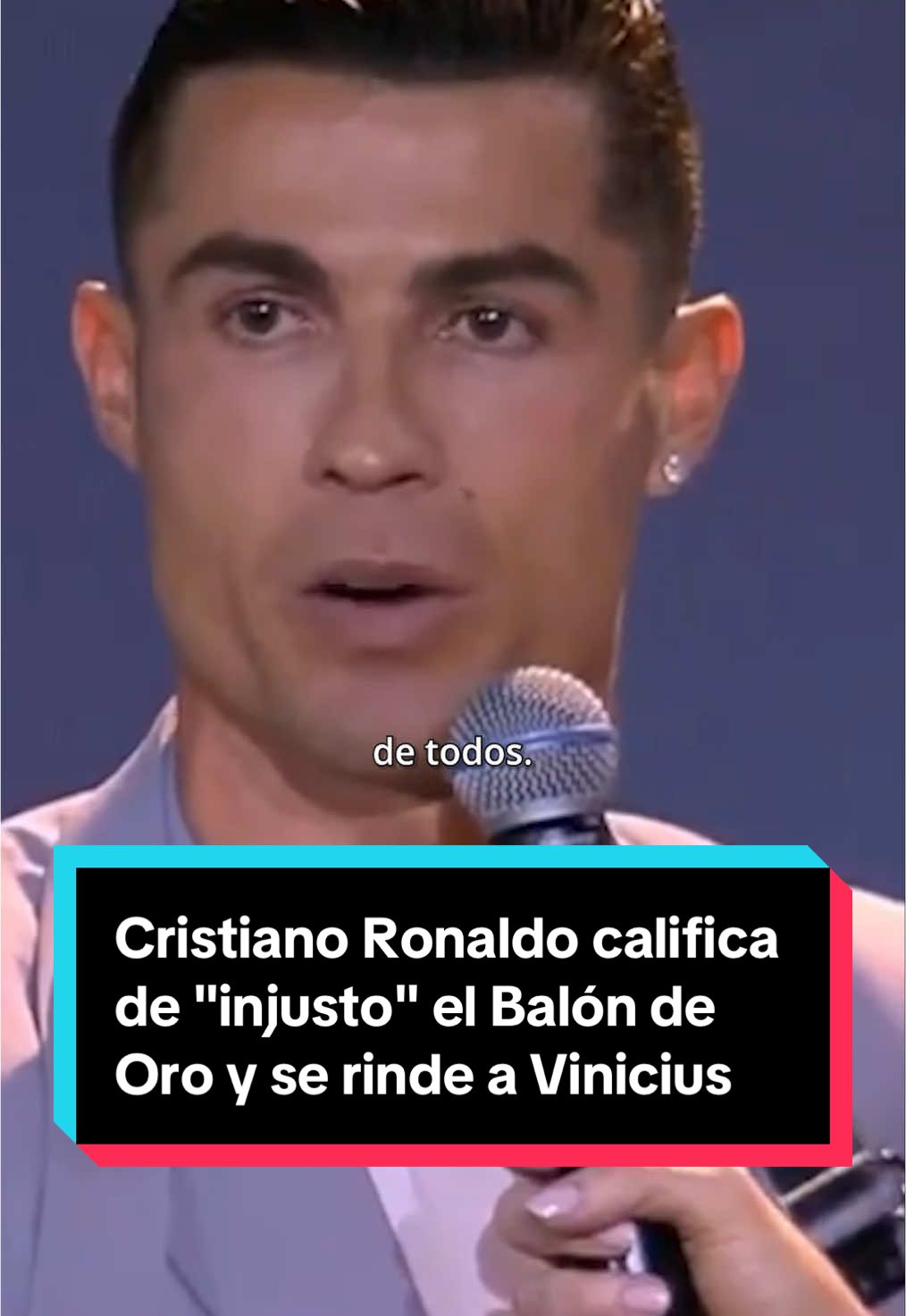 Cristiano Ronaldo califica de 