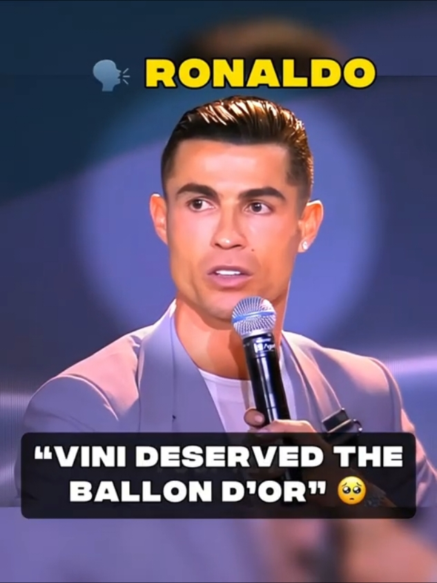 Ronaldo Knows Vinicius was Robbed 😢💔 #ronaldo #vinicius 