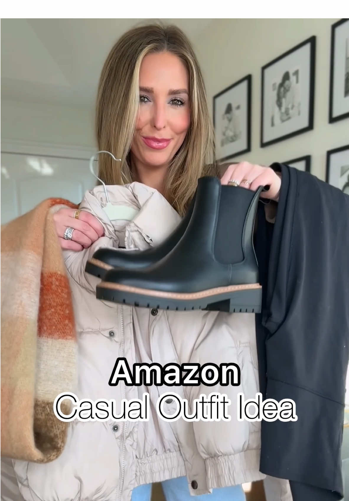 Amazon casual outfit idea! #winterfashion #amazonmusthaves #pufferjacket #winteroutfit #winterootd 