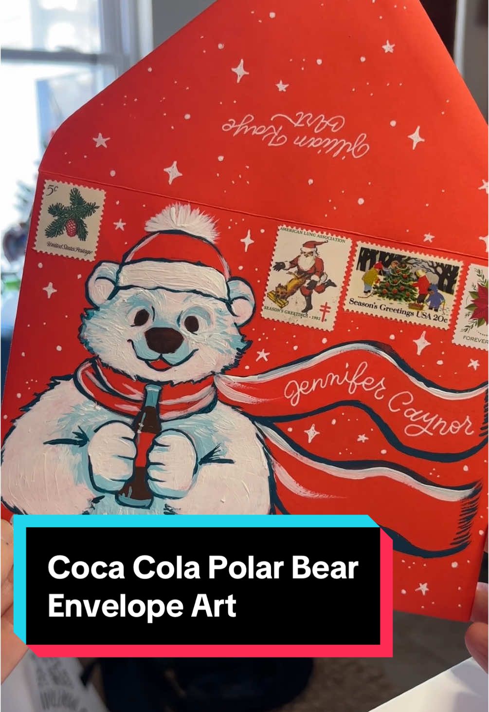 It’s the real thiiiiing #polarbear #cocacola #christmas #snailmail #coke @Coca-Cola 