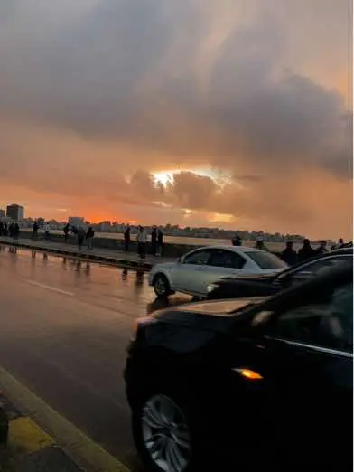 Rainy sunset♥️🌨️ #alexandria #wintervibes #sunsets #vibes #fyp #explore 