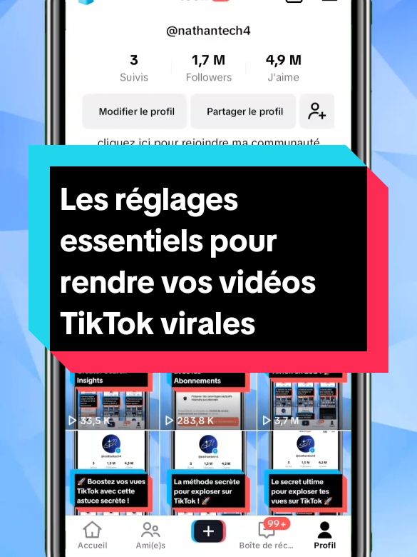 Les réglages essentiels pour rendre vos vidéos TikTok virales #astucetiktok #2024 / #2025 #conseiltiktok 