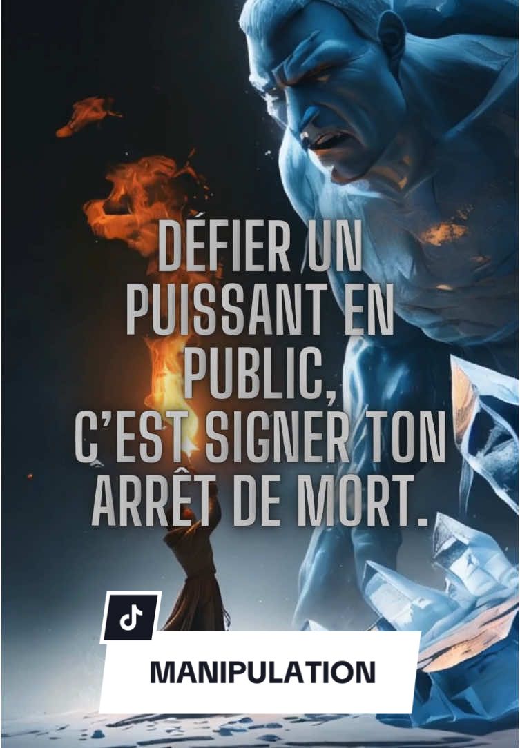 Si tu défies quelqu’un de puissant en public, tu signes ton arrêt de mort. #manipulations #strategies #contrôle #mental 