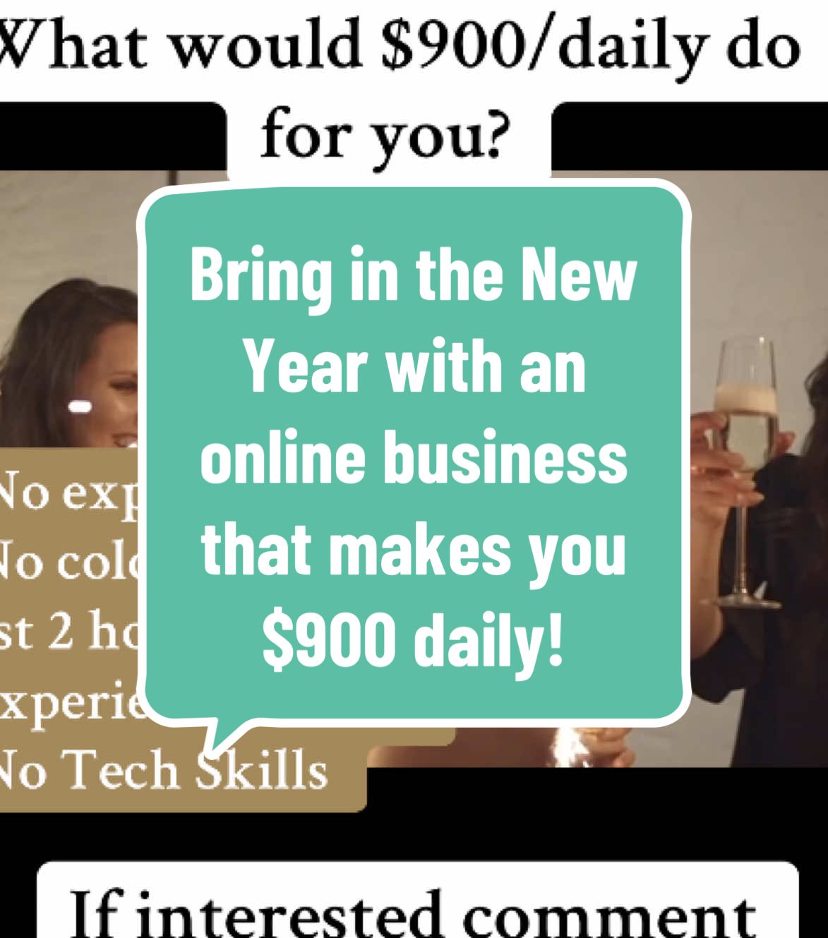 Bring in the New Year with an online business that makes you $900 daily! #newyear #2025 #onlinebusiness #onlinebusinessforbeginners #makemoneyonline #earnmoneyonline #makemoneyfromyourphone #sidehustle #makemoneyonlineasabeginner #genx #emptynesters #financialfreedom #MomsofTikTok #dadsoftiktok 