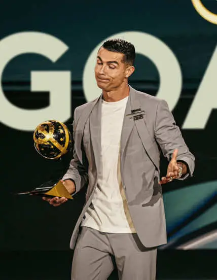 Two more awards added to the endless records 🐐 Cristiano Ronaldo, #AlNassr’s legendary leader 💛 ⚽ Football’s all-time top scorer 🌍 ⭐ Best Player in the Middle East 🔥 #fyp #النصر #Sportsontiktok