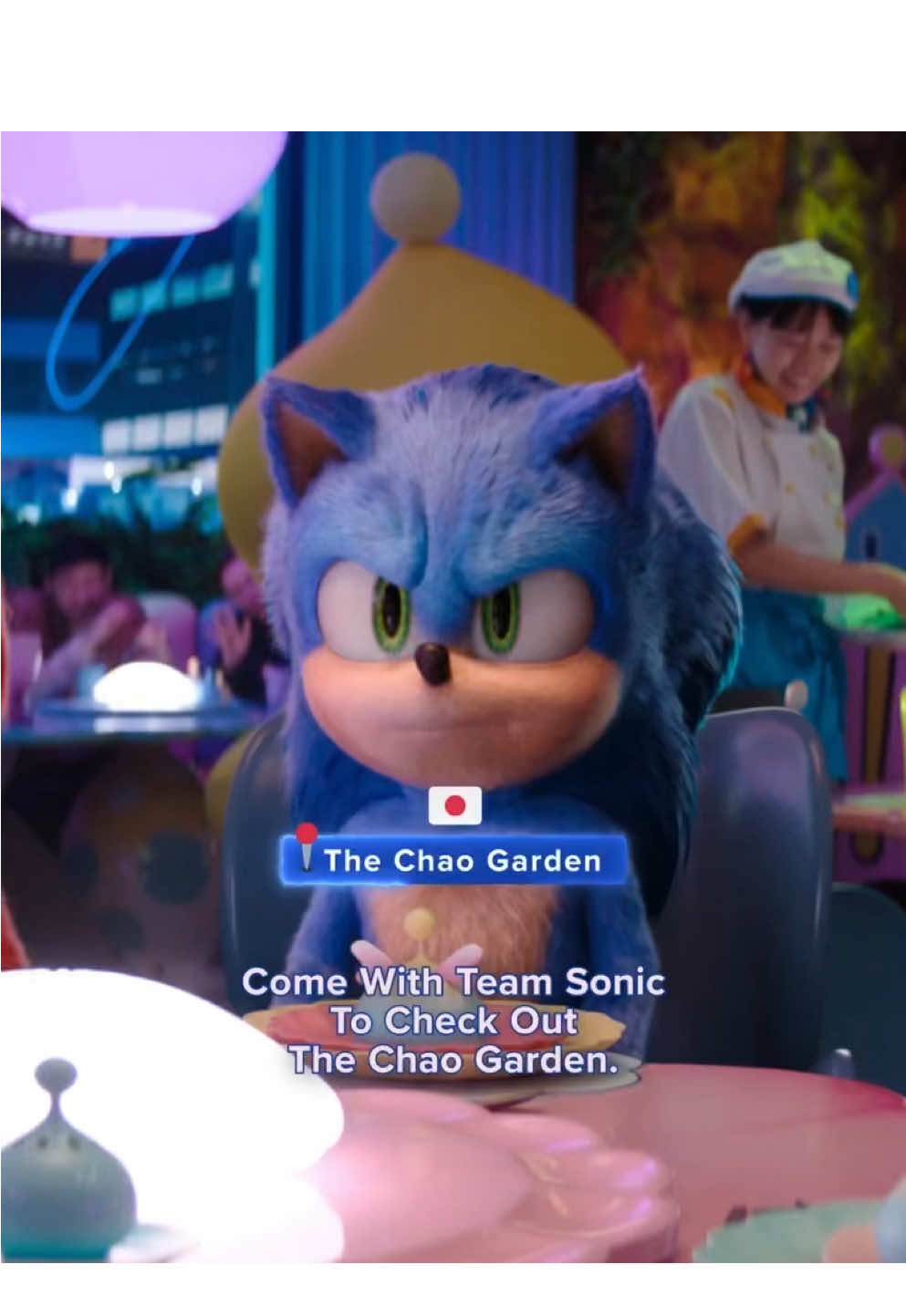 The Chao Garden - one of the Top 10 must-see spots in Tokyo. 🥟🗼🇯🇵 #SonicMovie3 