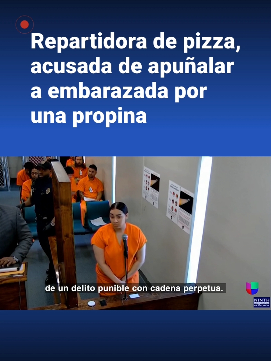 Brianna Alvelo, del centro de Florida fue acusada de apuñalar a una mujer en su habitación de motel en Kissimmee, Florida, poco después de entregarle una pizza. #news #noticias #viralvideo #fypシ゚viral 