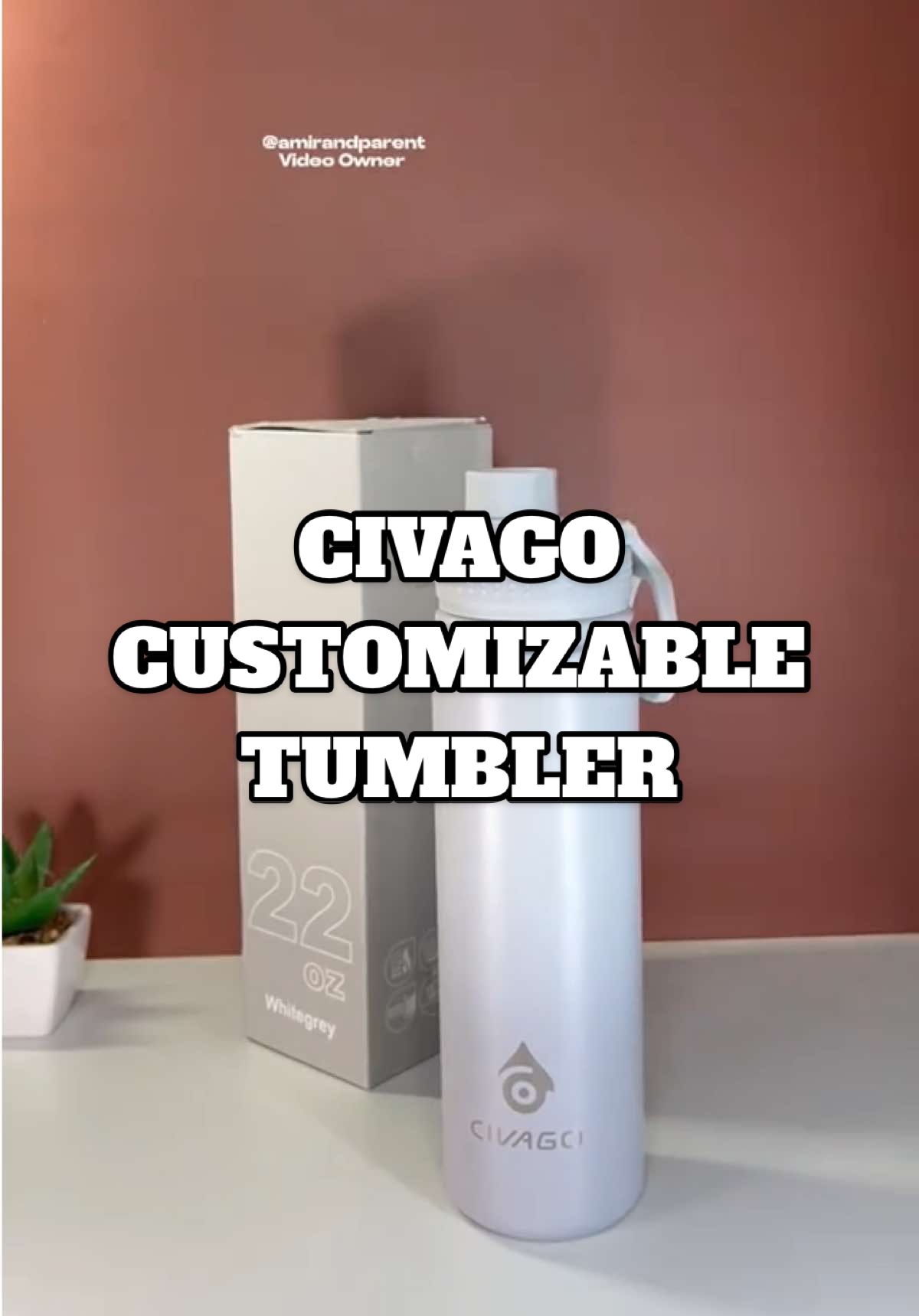 Pwede na ipa customize yung pangalan mo sa Civago Tumbler! #civago #civagotumbler #customized #customizedname #affordable #budolfinds