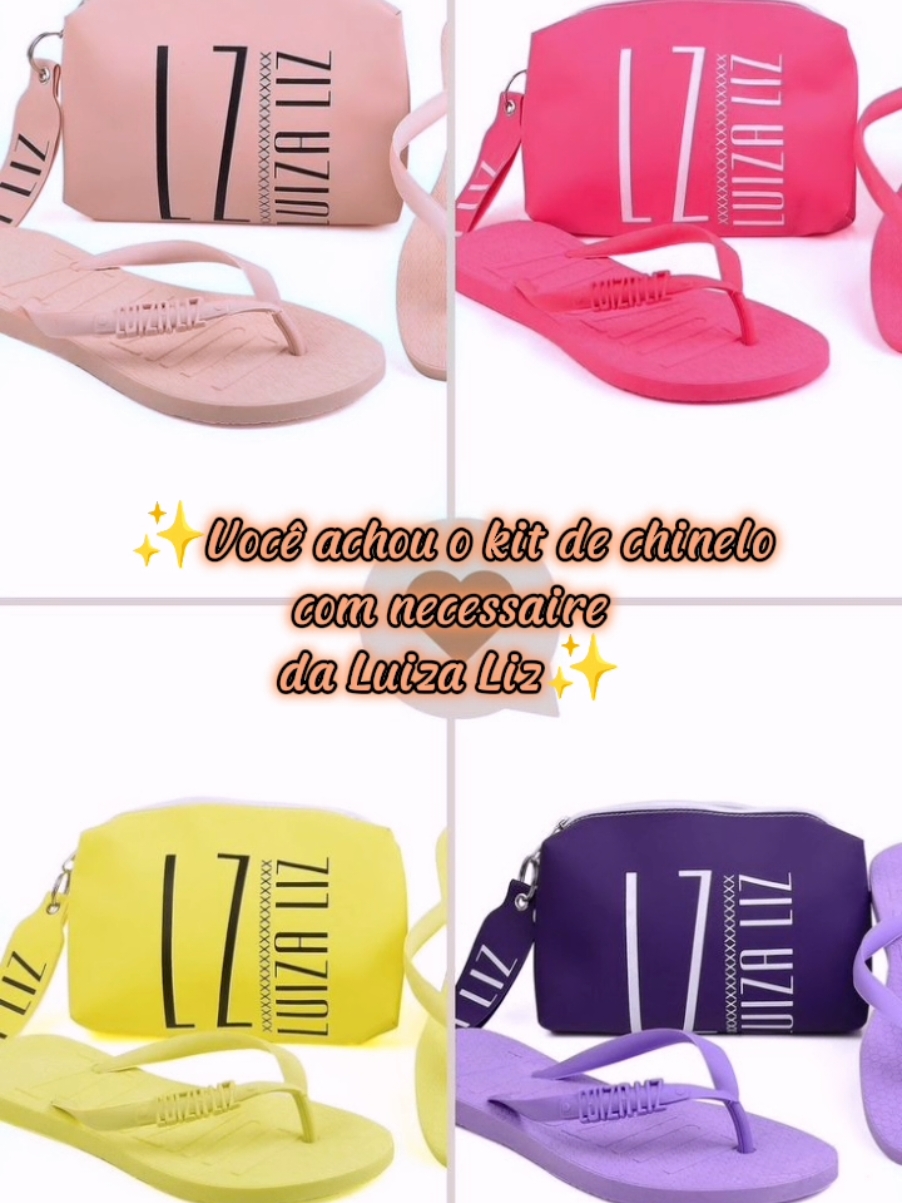 ✨️Kit Chinelo e Necessaire Luiza Liz✨️ 🌸Comente 
