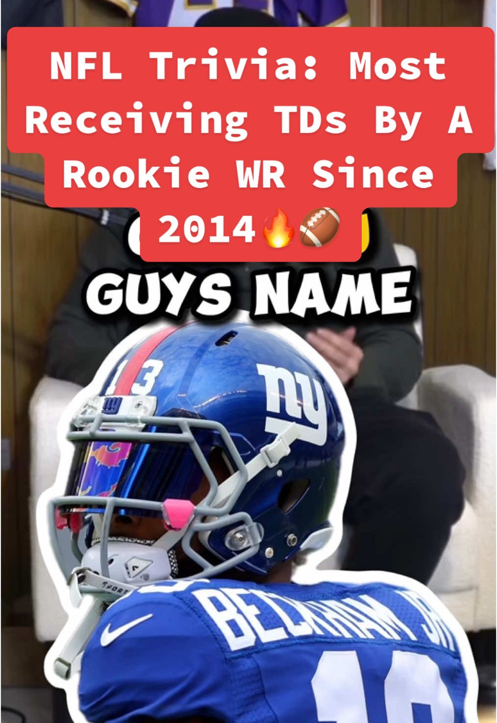NFL Trivia: Most Receiving TDs By A Rookie WR Since 2014🔥🏈 #nfltrivia #jamarrchase #NFL #nflfootball #sportstrivia #sports #nflrankings #fantasyfootball #nflbets #nfltiktok #fypnfl #fyp 