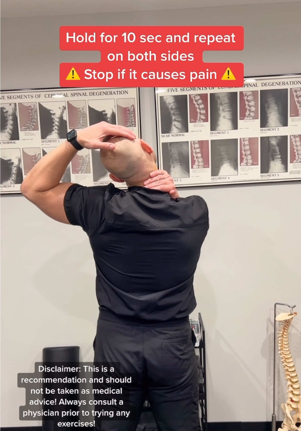 Neck pain? Try this and share! #neckpain #neckcrack #neckpainrelief #creatorsearchinsights 