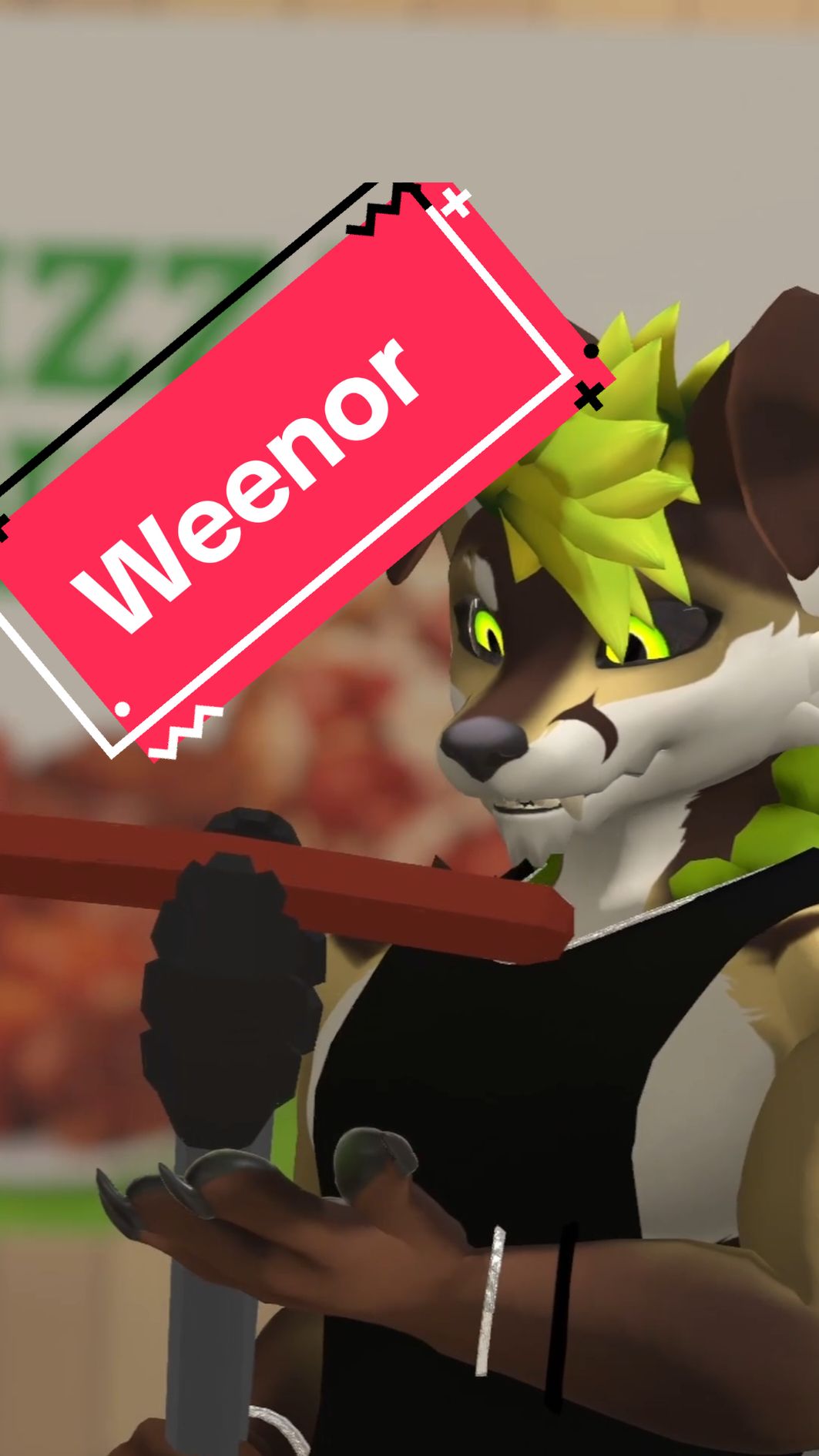 WEENOR! #vrchat #fyp #vrchatcommunity #furryfandom #vr #vrcmeme #lgbt #goofy #vrcfunny #furryfyp #short #hotdog #satire #werewolf 