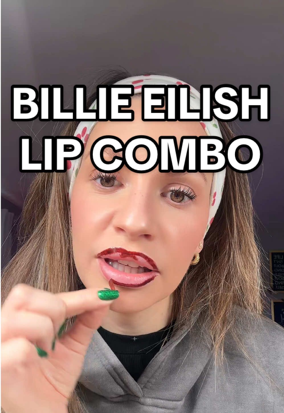 This lip stain combo is so good @BILLIE EILISH !!! Glossy or matte lip!? #lipstain #liptintviral #liptint #lipstainviral #billieeilish #lipcombotutorial #mattelip #peelofflipstain 