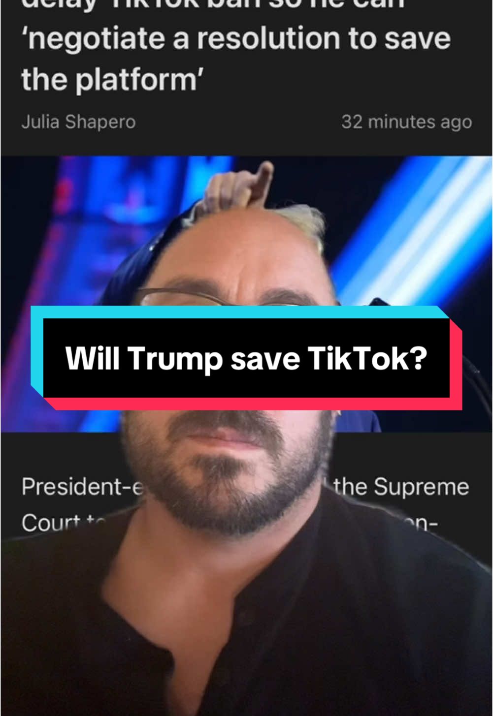 Will Donald Trump save TikTok #TikTok #Trump #TikTokBan# #greenscreen 