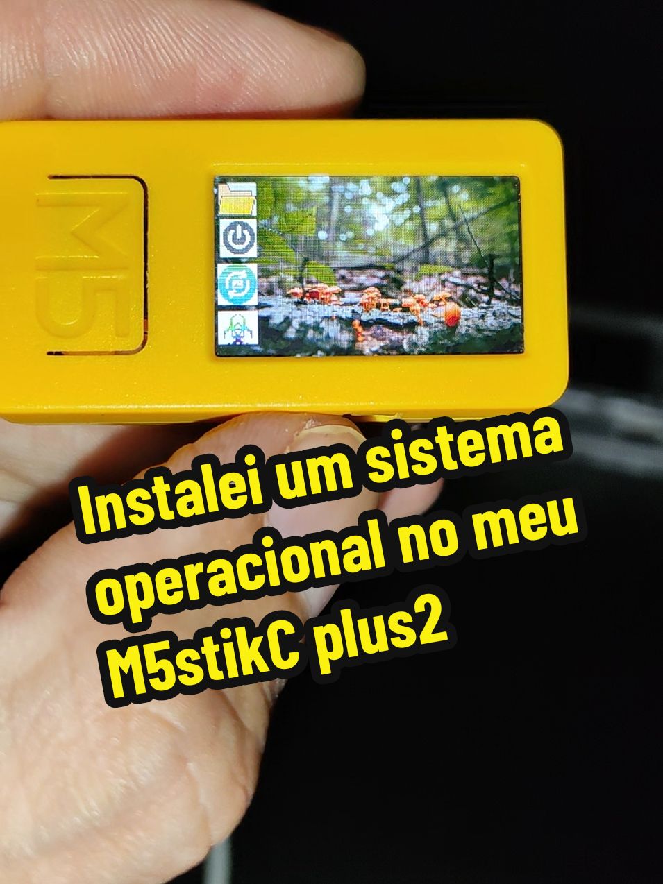 Instalei um sistema operacional no meu M5stikC plus2 @Testando Tecnologias  #m5stickcplus2 #hacker #pc #windows #linux #testando #tecnologias #tutorial 