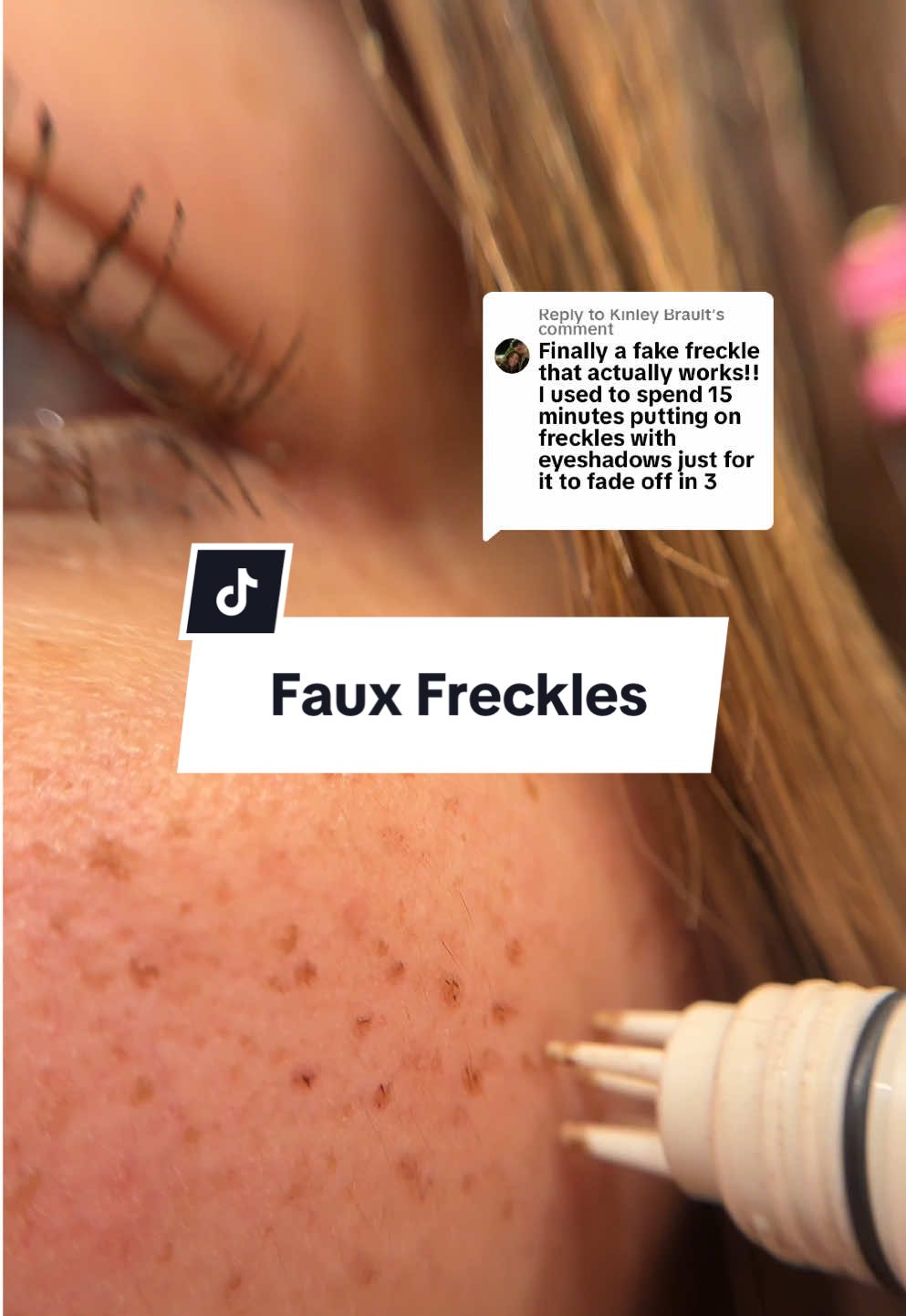 Replying to @Kinley Brault #frecklestamp #freckles #newproduct #tiktokshopnewarrivals #fauxfreckles 