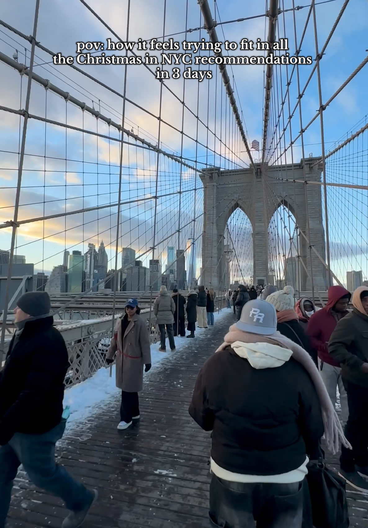 18,000 steps a day is no joke 👟🎄🏙️ #travel #traveltiktok #newyorkcity #vacation #funny #trend #nyc #christmasinnewyork #newyork #walking #christmas 