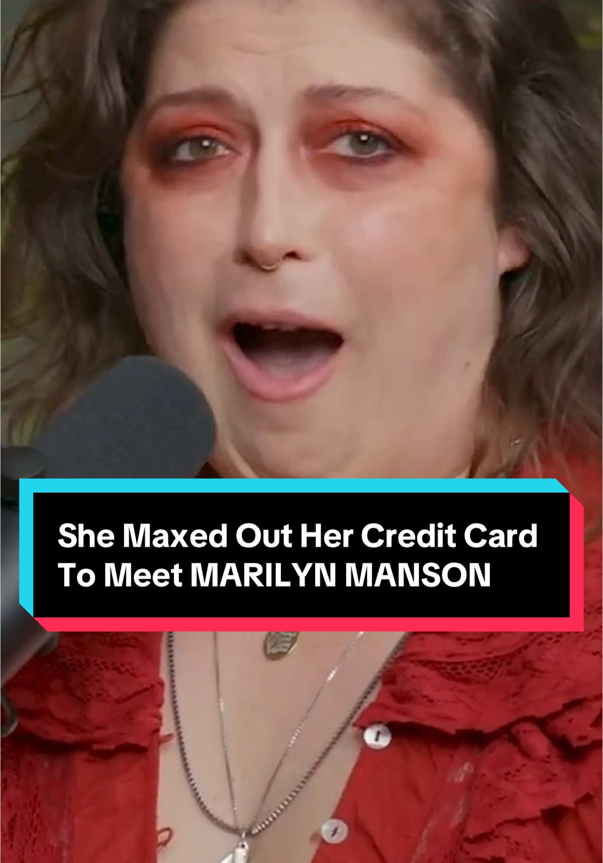 She Maxed Out Her Credit Card To Meet MARILYN MANSON #creditcard #moneytok #debt 