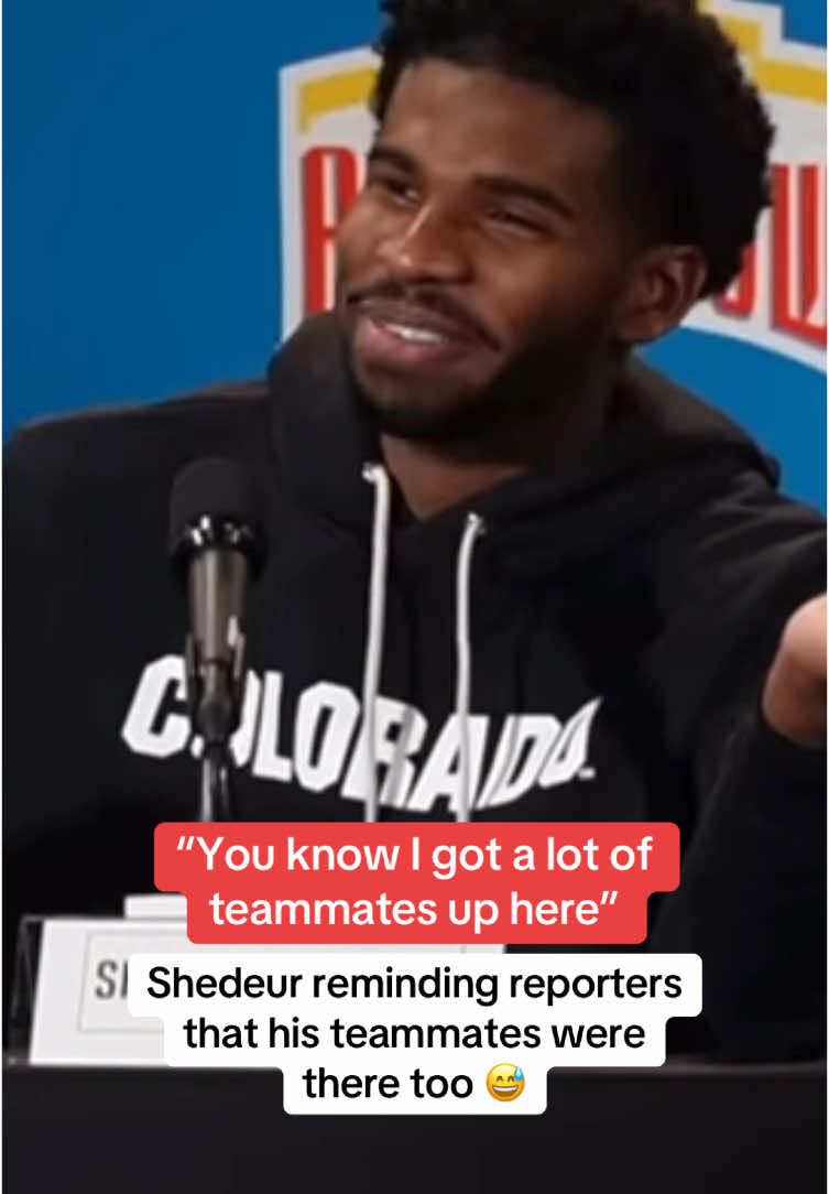 Shedeur had to let ‘em know 😭 (via @DNVR Sports) #cfb #football #shedeursanders #colorado 