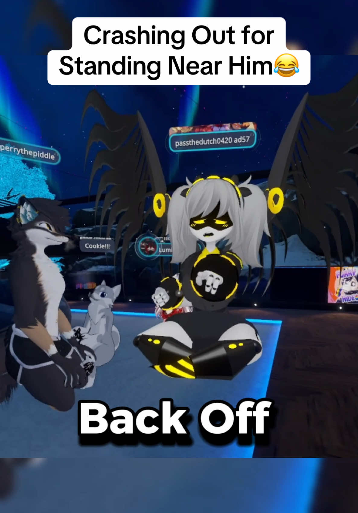 “BACK OFF” #vrchat #gaming #clips #fyp 