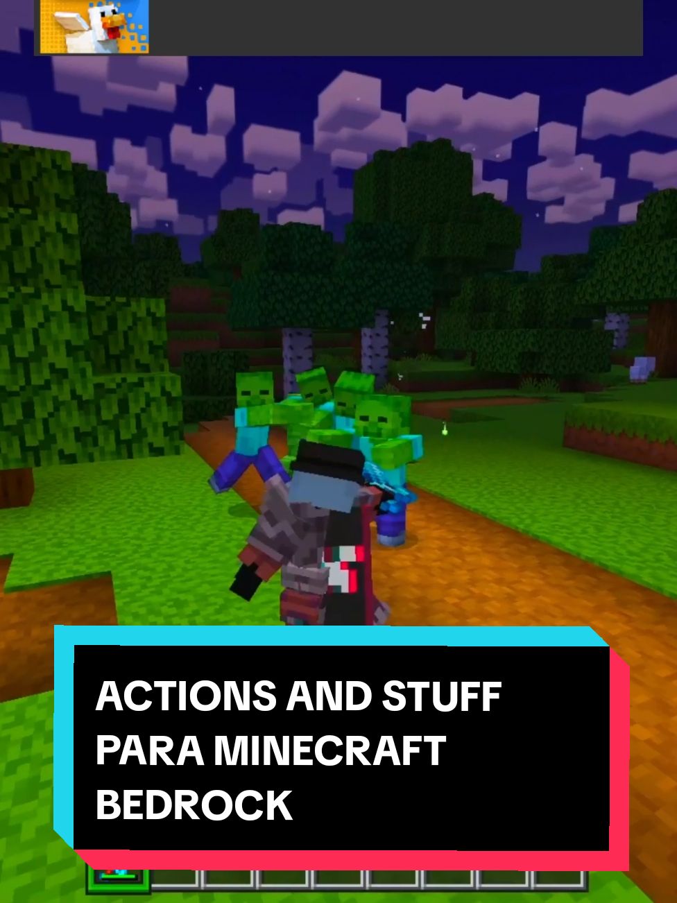 PARTE 58 | texturepacks para minecraft bedrock pt58 ACTIONS AND STUFF Te presento Actions and Stuff, una de las mejores texturas para Minecraft Bedrock. Esta textura añade suaves y lindas animaciones a tu Minecraft, dándole más vida a tu mundo. Cambia las animaciones de nuestro personaje, como al atacar mobs, nadar, minar minerales, y mucho más. Además, mejora las animaciones de todos los mobs, haciéndolos lucir increíbles con mejores diseños y animaciones. #Minecraft #bedrock #bedrockedition #minecraftpe #texturepack #texturepacks #texturepackminecraft #actionsandstuff 