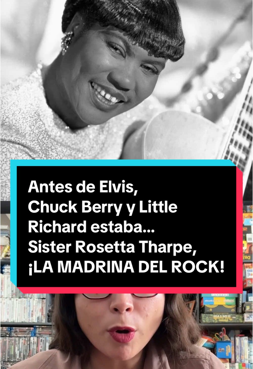 Antes de Elvis Presley, antes de Little Richard y Chuck Berry… estuvo Sister Rosetta Tharpe. Hablemos de la madrina del rock and roll. #sisterrosettatharpe #rosettatharpe #blues #rock #rockandroll #gospel #elvispresley #littlerichard #chuckberry #jerryleelewis #jimihendrix #ericclapton 