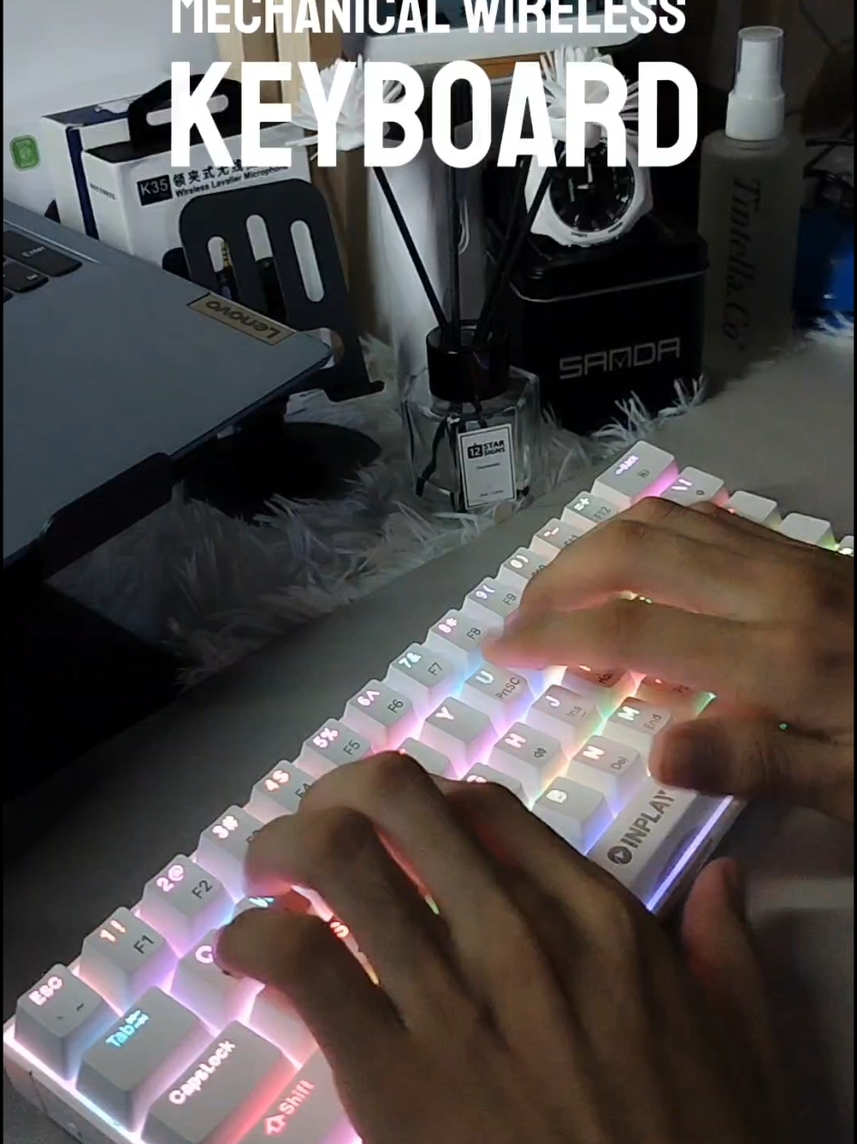 SK610 Inplay Mechanical Wireless Keyboard. #fyp #fypシ #fypage #fypシ゚viral #Inplay Keyboard Rgb #inplaykeyboard #mechanicalkeyboard #mechanicalwirelesskeyboard #bluetoothkeyboard #keyboard #inplay 