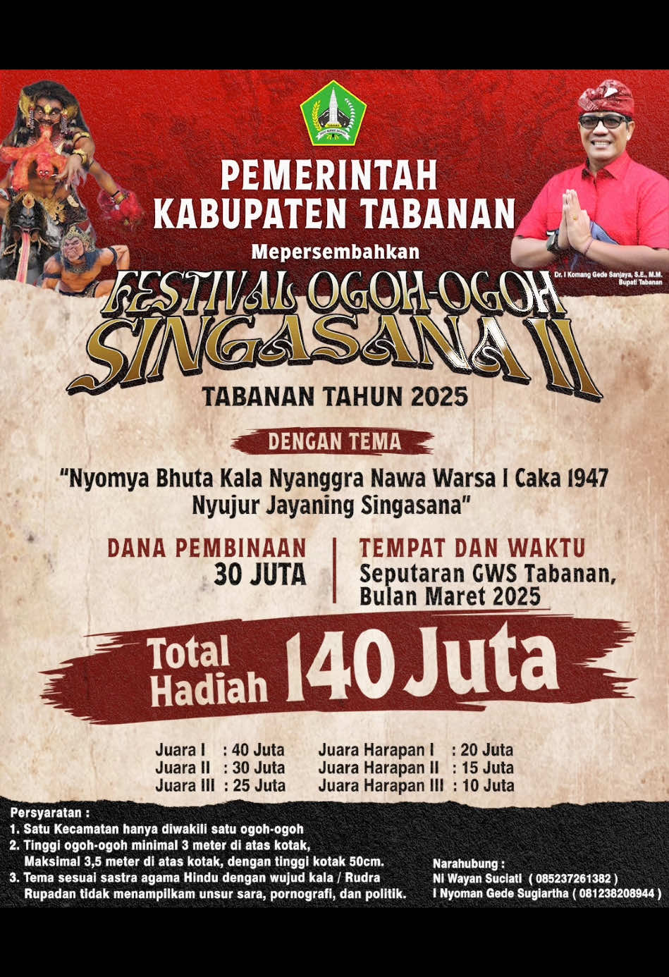 Ingetang lomba ogoh-ogohne gung  #agt #tabananerabaru #lombaogohogoh 