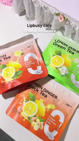 Enjoy sugar-free lemon tea bags with 3 flavours ❤️  #tea #teabag #lemontea #lipbusycare #lipbusycaretea #nosugar 