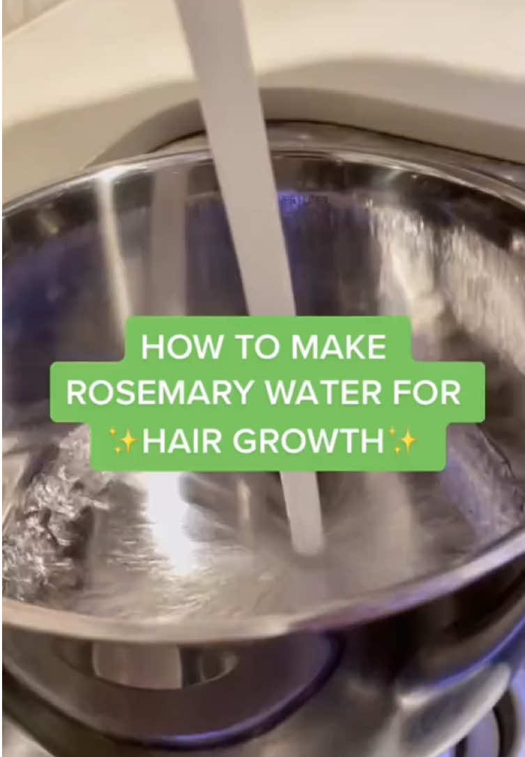 Have you made rosemary water before? A natural remedy to stimulate hair growth and promote a healthier scalp. That’s why it’s a key ingredient in our products 🌱 #rosemarywater #rosemaryforhairgrowth #bosleymd #hairgrowth #haircare #hairlosshelp