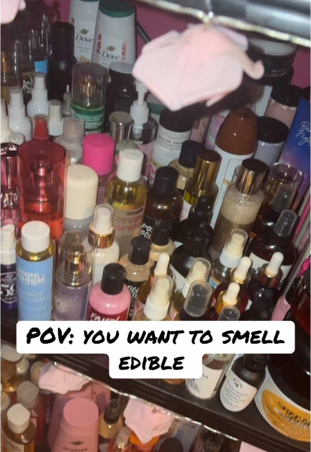 You want to smell edible 🍪🧁🎂🍰 #perfume #perfumetiktok #fragrancetiktok #fragrance #hygeine #scenttok #gourmand #bodycare #dove #lush @Kayali @Dove Beauty & Personal Care @Viktor&Rolf Fragrances @LUSH @Valentino @Sol de Janeiro 