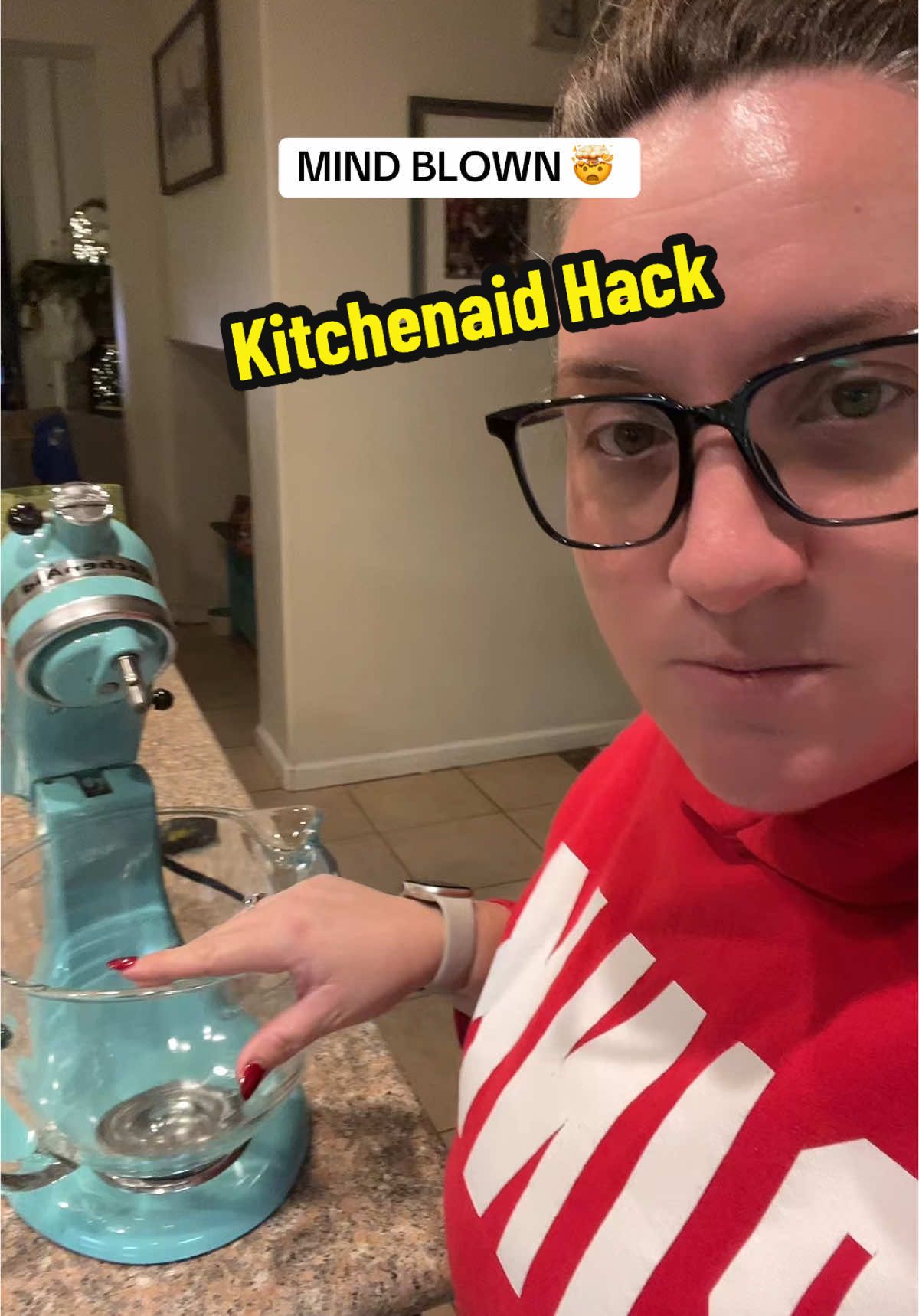 Did you know this???  And why didn’t you tell me???  7 FREAKING YEARS!!!!!!  #kitchenaid #kitchenaidmixer #hack #baking @KitchenAid #dimetest 